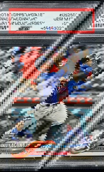 2018 Topps Update Ronald Acuna RC PSA 10 lot of (11)