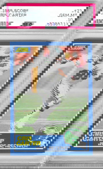 1989 Score Cris Carter PSA 10