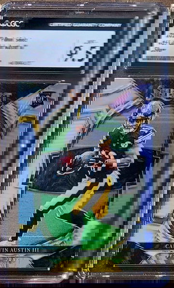 2022 CALVIN AUSTIN III Panini Select SILVER Prizm CGC 9.5 POP 1 Rookie RC #65