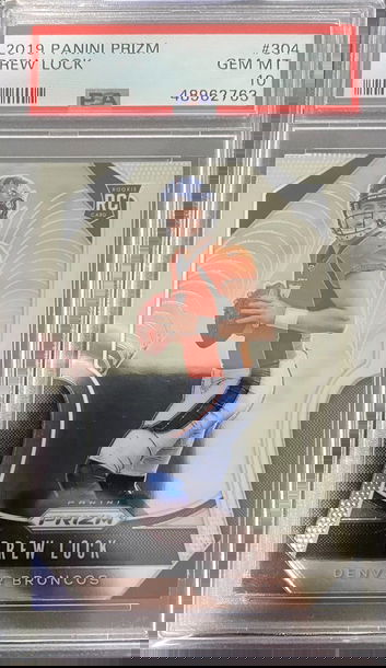 2019 Prizm Drew Lock PSA 10 Rookie Card