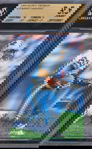 1999 Skybox Premium Barry Sanders BGS 9.5