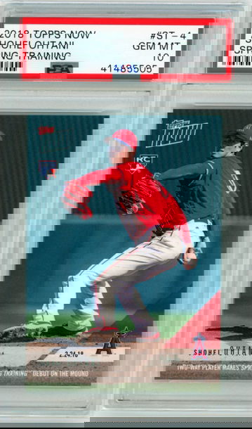 2018 Topps Now ST-4 Shohei Ohtani Spring Training PSA 10 GEM MINT!