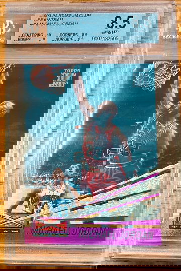 1993 Beam Team Michael Jordan #4 BGS 8.5 Great Sub-grades