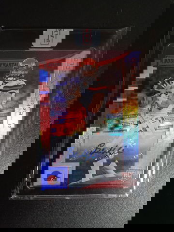 2018 Baker Mayfield rookie & stars purple longevity 12/25 RC Auto factory sealed