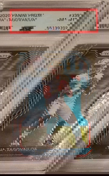 Tua Tagovailoa Prizm Rookie Base PSA 8 Dolphins