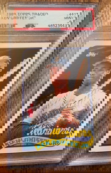 Ken Griffey Jr 1989 Topps Traded Rookie RC PSA 9