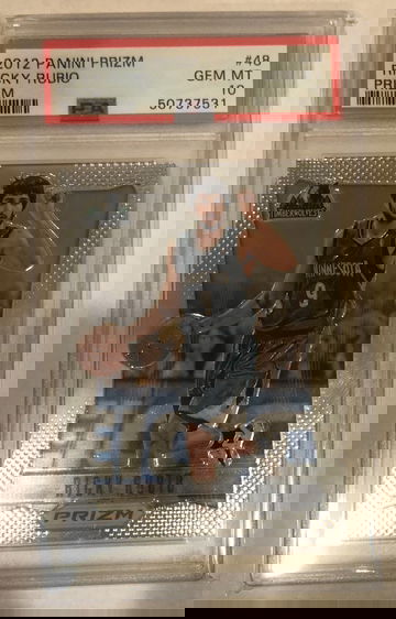 2012 Ricky Rubio Prizm #48 PSA 10. Note: card is not a Prizm Prizm. Label is incorrect. 