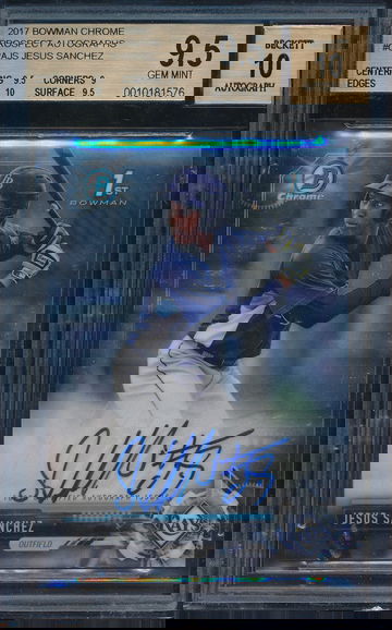 2017 Bowman Chrome Jesus Sanchez BGS 9.5/10