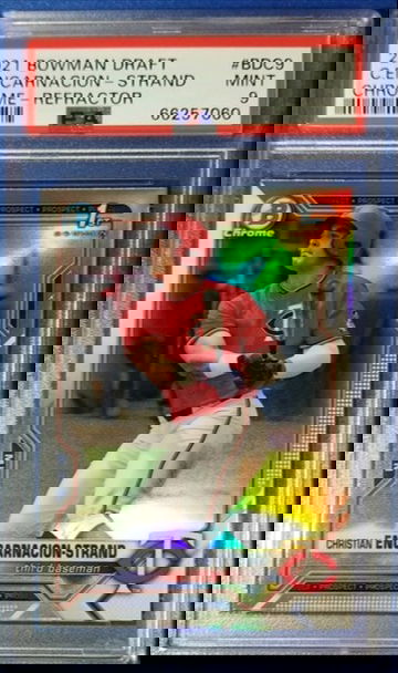 2021 Bowman Draft Chrome Refractor Christian Encarnacion-Strand #BDC9 PSA 9 Twins