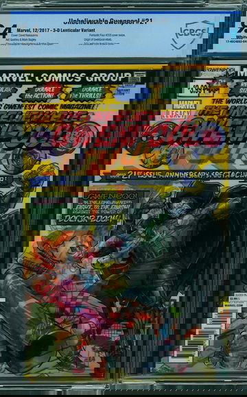 UNBELIEVABLE GWENPOOL #21, CBCS 9.4 NM