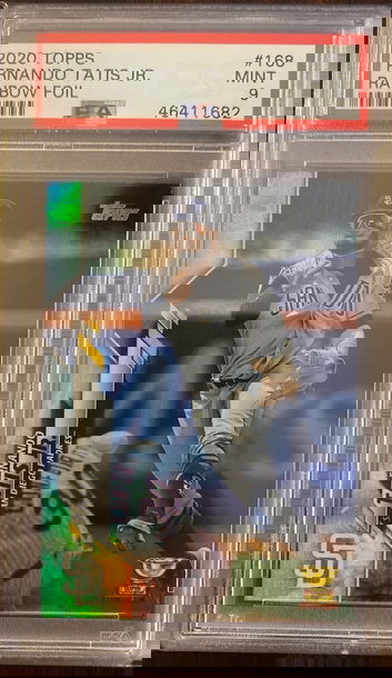 Fernando Tatis Jr Rainbow Foil PSA 9