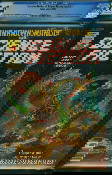 UNKNOWN WORLDS OF SCIENCE FICTION SPECIAL #1, CGC 9.4 NM