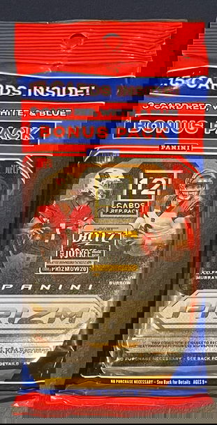 (1) UNOPENED 2020 Panini Prizm NFL FOOTBALL Cello Pack 12 cards