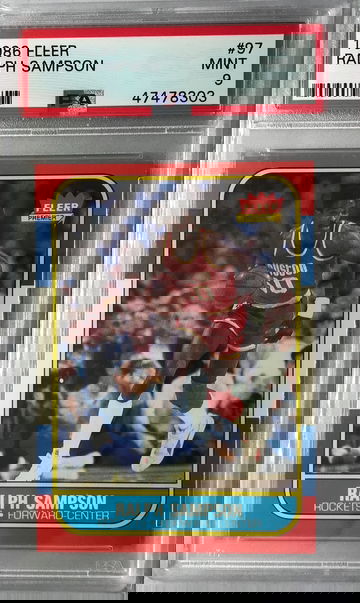 Ralph Sampson Rookie 1986 Fleer #97 - PSA 9 Mint