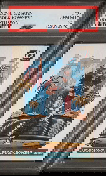 2024 Donruss Downtown Brock Bowers #17 PSA 10