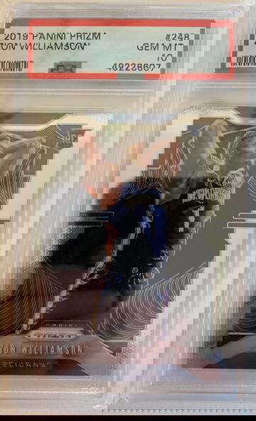 2019 Prizm Zion Williamson PSA 10