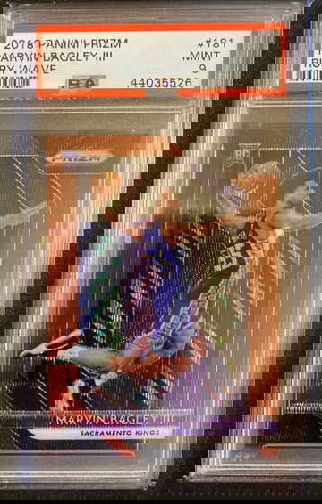 2018 PSA 9 Marvin Bagley Panini Prizm Ruby Wave #181