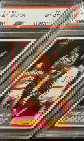 1981 Topps Magic Johnson PSA 8 L.A. Lakers