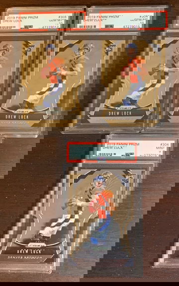 Drew Lock 2 psa 10 1 psa 9