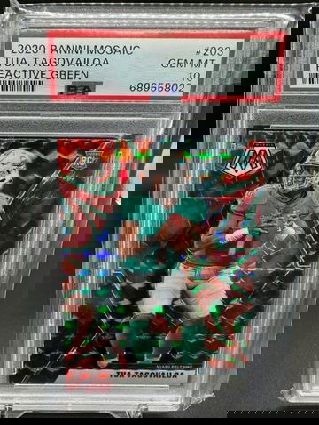 2020 Mosaic Tua Tagovailoa Reactive Green - PSA 10