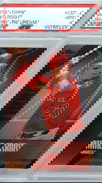 2013 TOPPS #CD-2 MIKE TROUT CHASING THE DREAM PSA 9