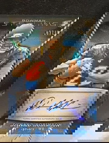 2013 Bowman Sterling  Denard Robinson  Refractor  Rookie  Auto  /99  Michigan Jaguars