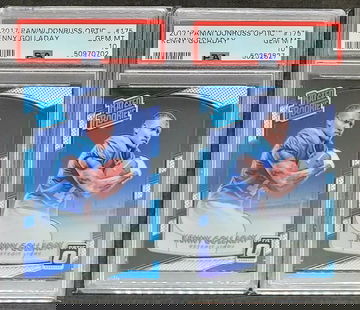 (2) 2017 OPTIC KENNY GOLLADAY SP RC #175 PSA 10 GEM MINT ROOKIE LIONS GIANTS