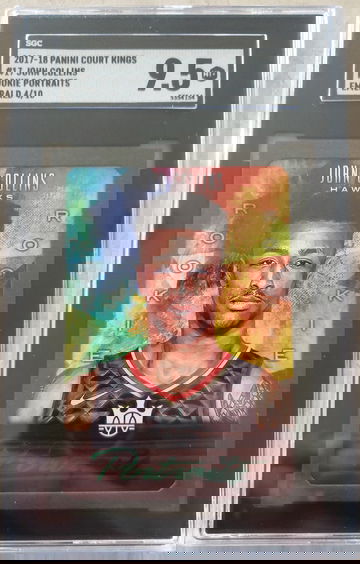 John Collins RC 2017 Court King Rookie Portrait Emerald /10 SGC 9.5 