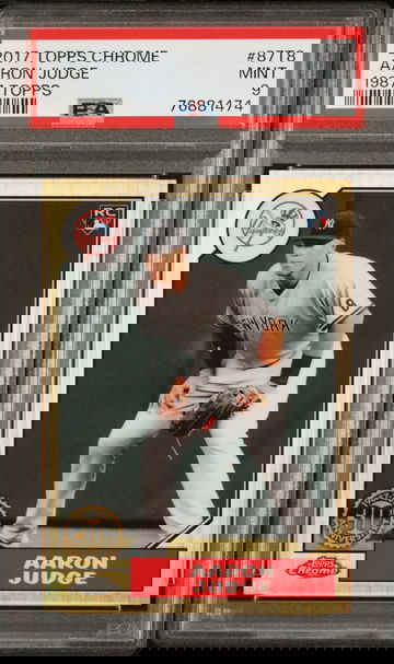 2017 Topps Chrome '87 Topps Aaron Judge #87T8 PSA 9