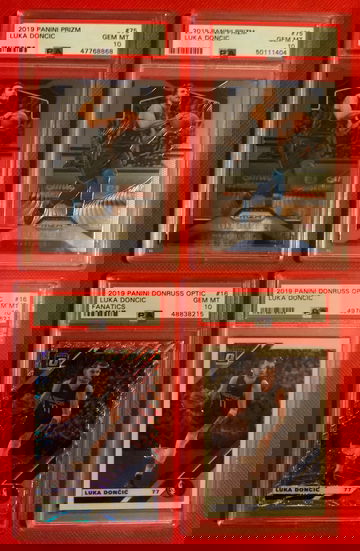 4-card luka doncic 2nd year card psa 10