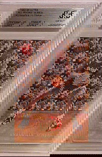 1992-93 ULTRA ALL ROOKIE SERIES #7 SHAQUILLE O'NEAL ROOKIE BGS 8.5 NM-MT+