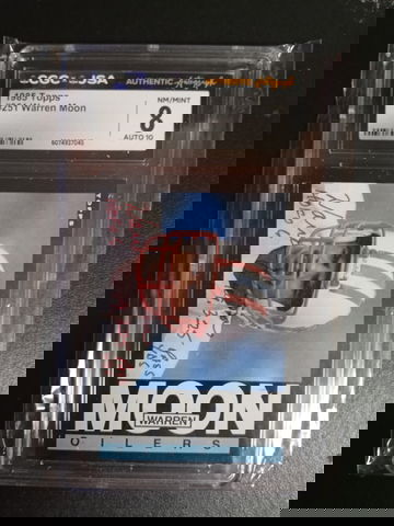 1985 Topps #251 Warren Moon RC CGC JSA Auto