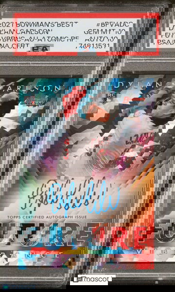 2021 Bowman's Best Future Vibrance Dylan Carlson #BFVADC /25 PSA 10