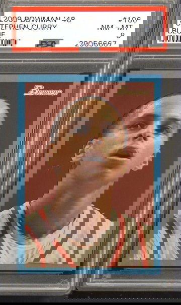 2009 Bowman '48 #106 Stephen Curry Blue Rookie RC 1811/1948 PSA 8