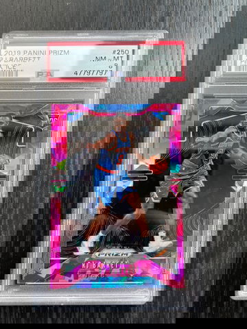 2019 Panini Prizm RJ Barrett Pink Ice PSA 8