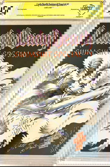 Lady Death Swimsuit Special # 1 9.4 NM 5x Signed Verified Wraparound Cover