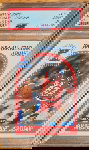 1989 Hopps Michael Jordan All-Star #21 PSA 9