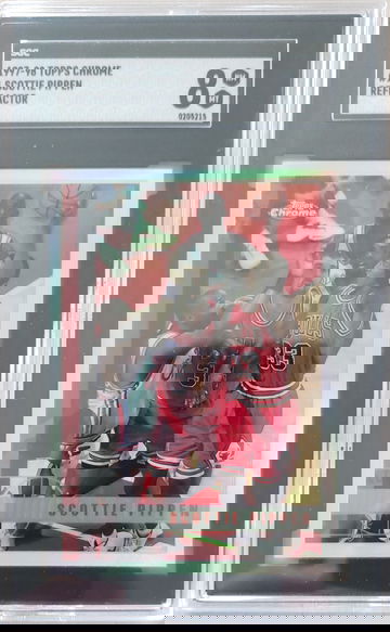 Scottie Pippen 1997 Topps Chrome Refractor #1 SGC 8