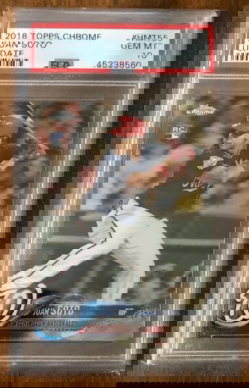 2018 Topps Chrome Juan Soto PSA 10 RC