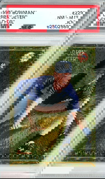 1995 BOWMAN DEREK JETER #229 GOLD FOIL YANKEE ROOKIE RC RARE PSA 8.5 NM-MT+