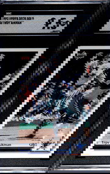 1992 Upper Deck Gold #G40 Troy Aikman SGC 9.5 MINT +