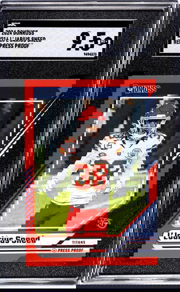 2024 Donruss #216 L'Jarius Sneed Red Press Proof SGC 9.5