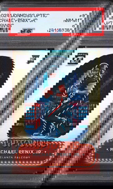 2024 Donruss Optic Uptowns Michael Penix Jr. #9 PSA 8