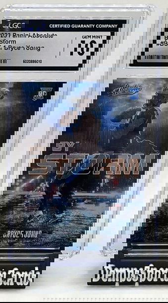 2023 Panini Absolute By Storm RC Bryce Young #BST-1 CGC 10 Panthers Rookie