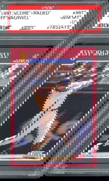 JEFF BAGWELL 1991 SCORE TRADED #96T PSA 10 RC