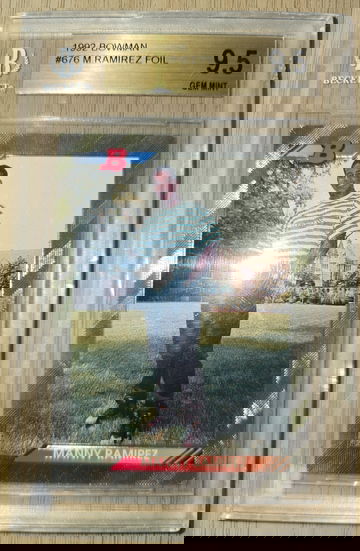 1992 Manny Ramirez Bowman Foil BGS 9.5