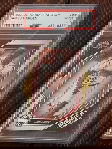 Janes Harden Upper Deck Draft Edition Rookie PSA9