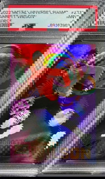 2022 Skybox Metal Universe Skybox Z-Force Garrett Wilson RC Rookie PSA 9 MINT