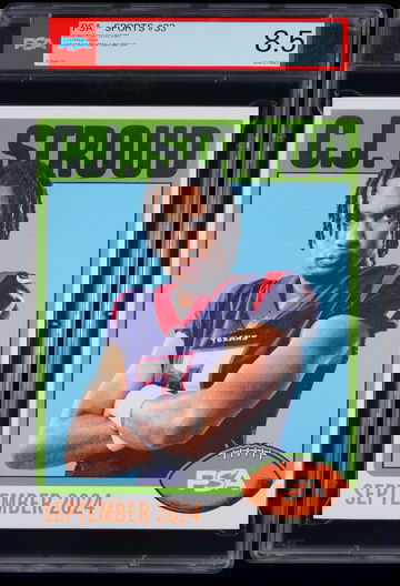 2024 CJ STROUD PSA MAGAZINE /100  PSA 8.5 RARE GREEN VARIANT C.J Houston Texans