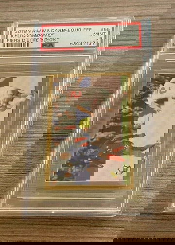 2018 Panini Carrefour FFF #53 Kylian Mbappe Fiers D'etre Bleus PSA 9 MINT POP 7